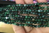 CAA2838 15 inches 4mm faceted round fire crackle agate beads wholesale