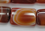 CAA300 15.5 inches 23*30mm rectangle red line agate gemstone beads