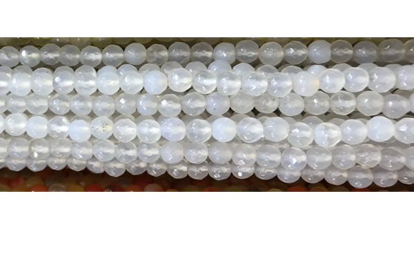 CAA3290 15 inches 6mm faceted round agate beads wholesale