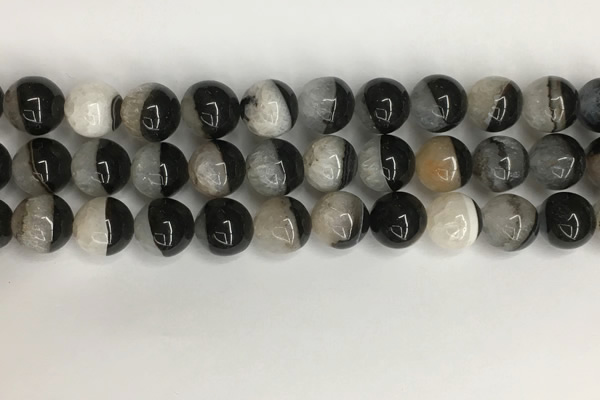 CAA3771 15.5 inches 14mm round agate druzy geode beads wholesale