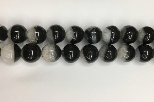 CAA3774 15.5 inches 20mm round agate druzy geode beads wholesale