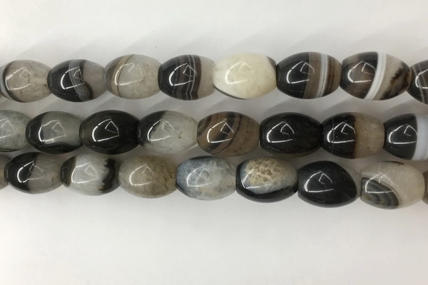CAA3787 15.5 inches 13*18mm rice agate druzy geode beads