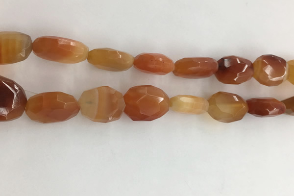 CAA3810 15.5 inches 13*18mm - 15*20mm faceted freeform red agate beads