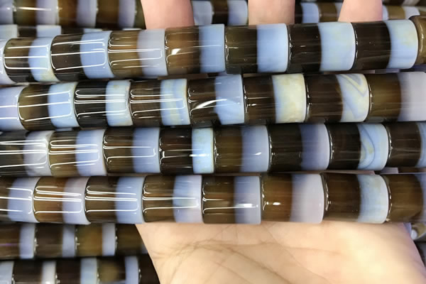 CAA3938 15.5 inches 15*18mm tube Madagascar agate beads wholesale