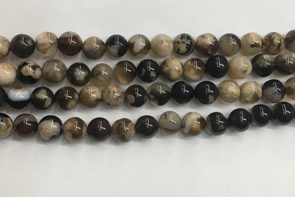 CAA3971 15.5 inches 8mm round sakura agate gemstone beads