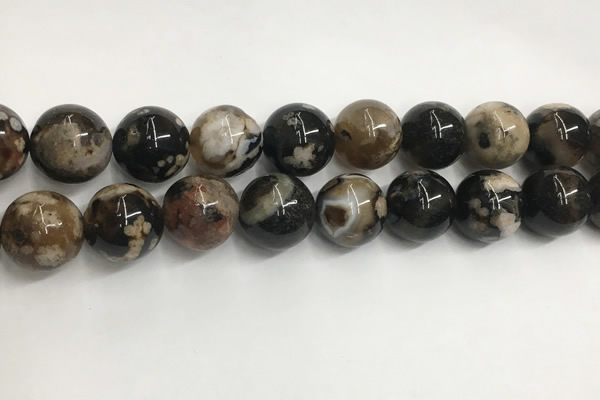 CAA3975 15.5 inches 16mm round sakura agate gemstone beads