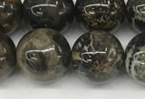CAA4037 15.5 inches 12mm round chrysanthemum agate beads