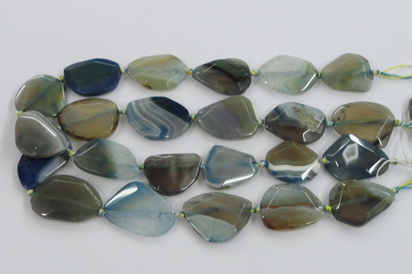 CAA432 15.5 inches 18*25mm – 25*35mm nuggets agate druzy geode beads
