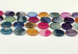 CAA4426 15.5 inches 15*20mm oval agate druzy geode beads