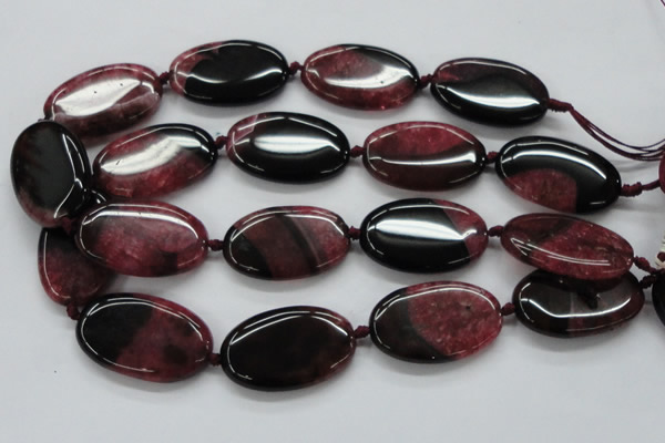 CAA452 15.5 inches 24*40mm oval agate druzy geode beads