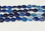 CAA4699 15.5 inches 12*16mm flat teardrop banded agate beads wholesale