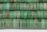 CAA4850 15.5 inches 2*4mm heishi grass agate beads wholesale