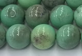 CAA4871 15.5 inches 8mm round grass agate beads wholesale