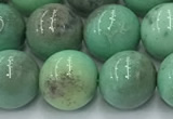 CAA4872 15.5 inches 10mm round grass agate beads wholesale