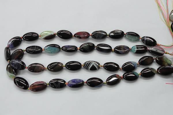CAA491 15.5 inches 12*20mm oval agate druzy geode beads