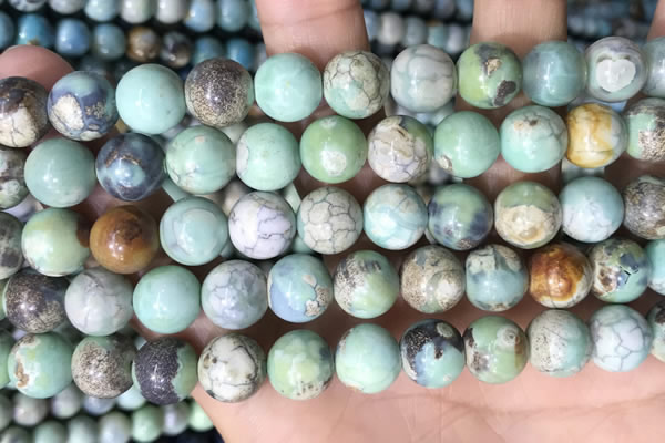 CAA4971 15.5 inches 10mm round agate gemstone beads wholesale