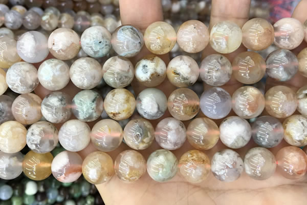 CAA5252 15.5 inches 10mm round sakura agate beads wholesale