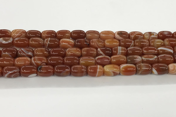 CAA5351 15.5 inches 10*14mm drum agate gemstone beads