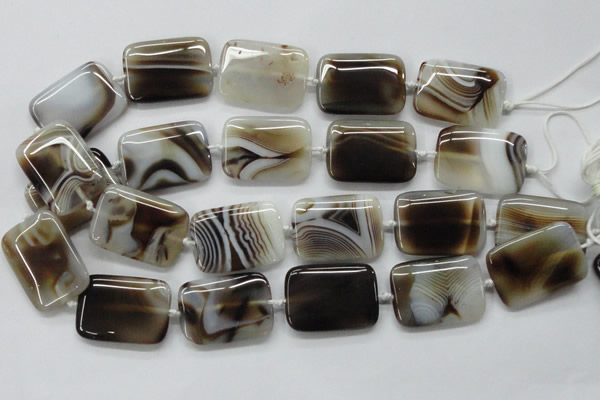 CAA537 15.5 inches 25*35mm rectangle madagascar agate beads