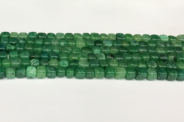 CAA5385 15.5 inches 6*7mm - 8*8mm nuggets agate gemstone beads