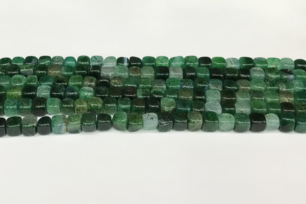 CAA5386 15.5 inches 6*7mm - 8*8mm nuggets agate gemstone beads