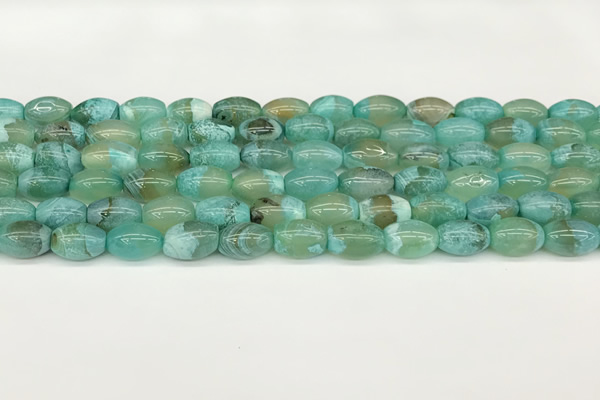 CAA5395 15.5 inches 8*12mm rice agate gemstone beads