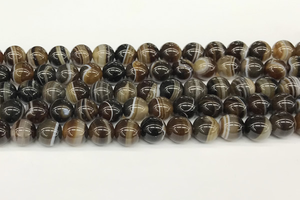 CAA5433 15.5 inches 12mm round agate gemstone beads