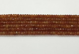 CAA5442 15.5 inches 6*8mm faceted rondelle agate gemstone beads