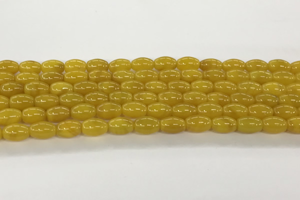 CAA5449 15.5 inches 8*12mm rice agate gemstone beads
