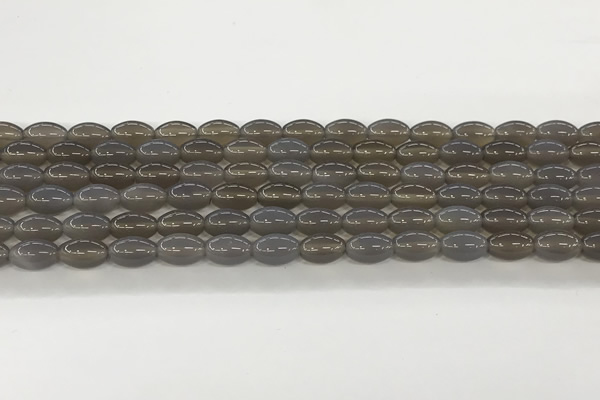 CAA5452 15.5 inches 8*12mm rice agate gemstone beads