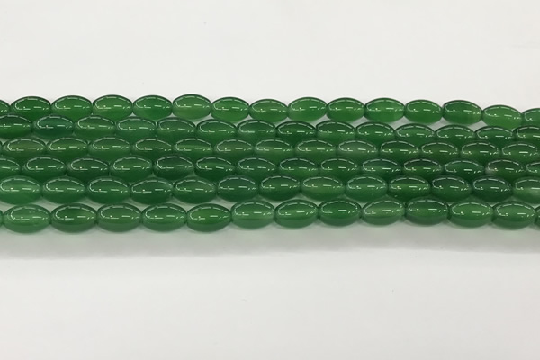 CAA5454 15.5 inches 8*12mm rice agate gemstone beads