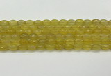 CAA5469 15.5 inches 8*12mm faceted rice agate beads