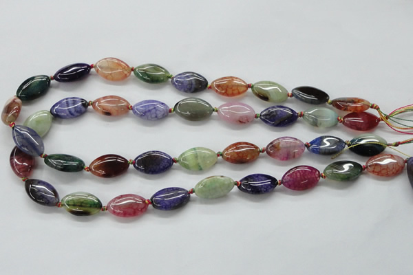 CAA547 15.5 inches 12*20mm marquise dyed madagascar agate beads