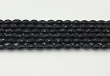 CAA5483 15.5 inches 8*12mm faceted rice agate beads