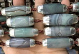 CAA5867 14*38mm - 16*43mm rice agate beads