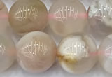 CAA5902 15 inches 10mm round sakura agate gemstone beads
