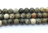 CAA6105 15.5 inches 14mm round chrysanthemum agate gemstone beads