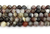 CAA6140 15 inches 10mm round Botswana agate beads wholesale