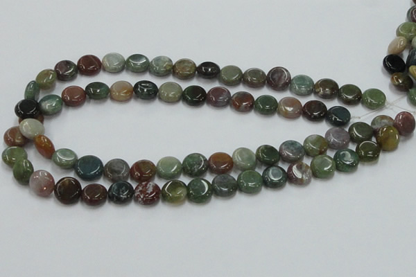 CAB129 15.5 inches 12mm coin india agate gemstone beads wholesale