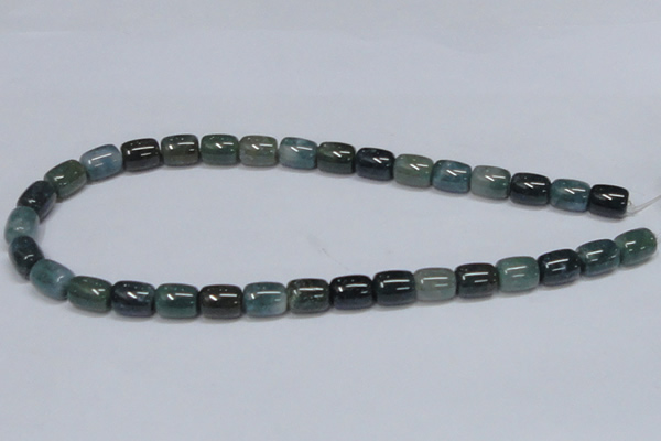 CAB392 15.5 inches 10*12mm column moss agate gemstone beads wholesale