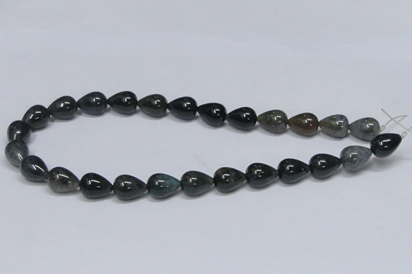 CAB396 15.5 inches 12*16mm teardrop moss agate gemstone beads