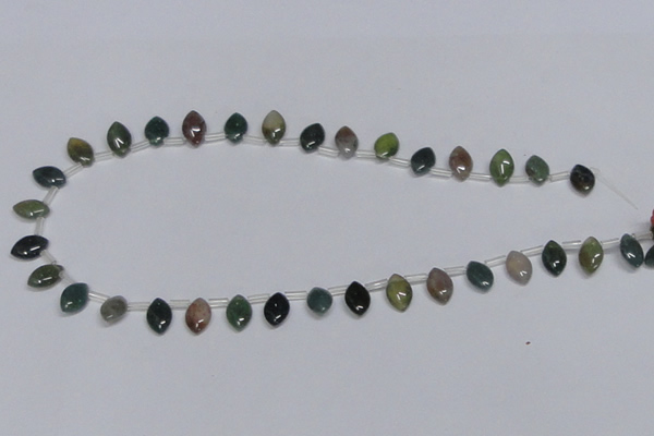 CAB412 15.5 inches 8*12mm horse eye moss agate gemstone beads