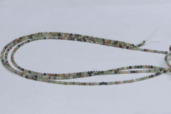 CAB429 15.5 inches 3mm round indian agate gemstone beads wholesale