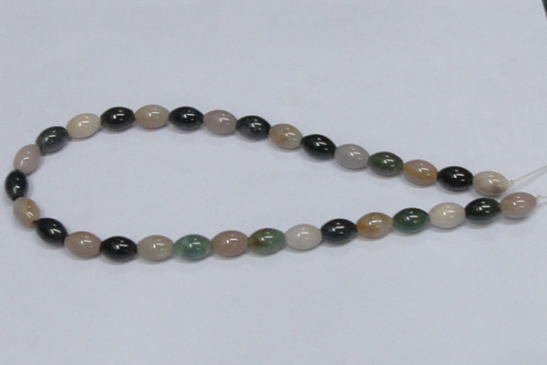 CAB439 15.5 inches 9*12mm rice indian agate gemstone beads wholesale