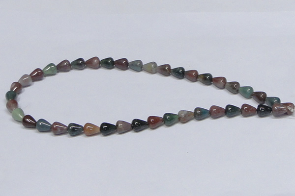 CAB444 15.5 inches 8*10mm teardrop indian agate gemstone beads