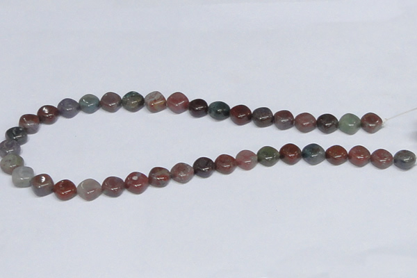 CAB450 15.5 inches 10mm rhombic indian agate gemstone beads