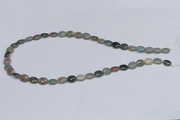 CAB456 15.5 inches 8*10mm oval indian agate gemstone beads wholesale