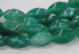 CAB57 15.5 inches 8*16mm twisted peafowl agate gemstone beads