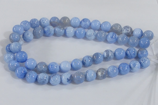 CAB648 15.5 inches 14mm round fire crackle agate beads wholesale