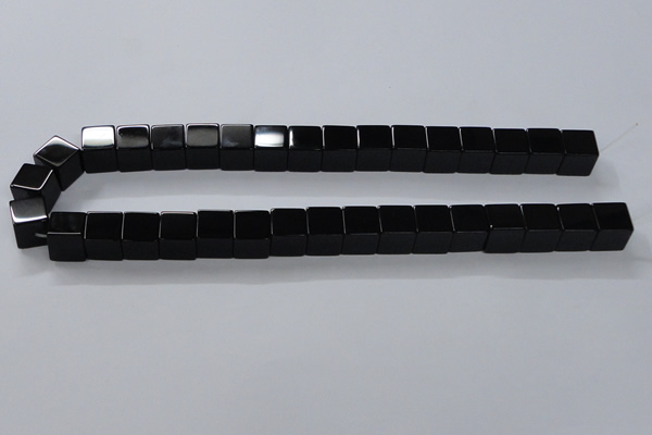 CAB836 15.5 inches 12*12mm cube black agate gemstone beads wholesale